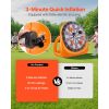 Inflatable Soccer Dart Board, over 6 ft High Giant Soccer Dart Board with 4 Kick Balls 6 Darts 6 Axe & Air Pump, 3-Min Setup